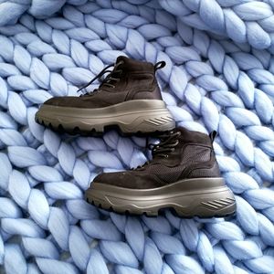 Black Chunky Platform Sneakers